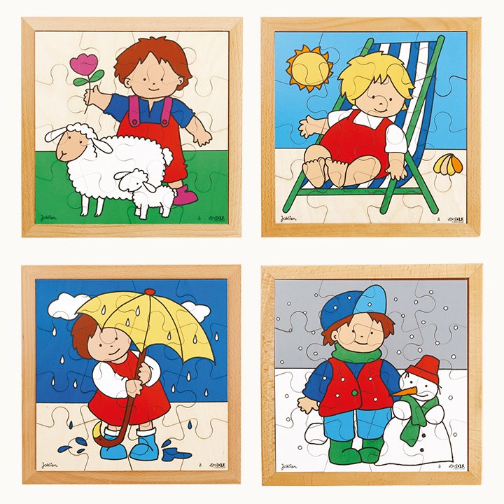 Seasons Puzzles - Set of 4