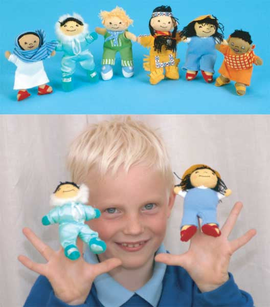 Multicultural deals finger puppets