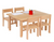 Solid Beech Rectanglular Table and chairs