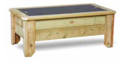 Raised Sand Pit with Wooden/ Chalkboard Lid