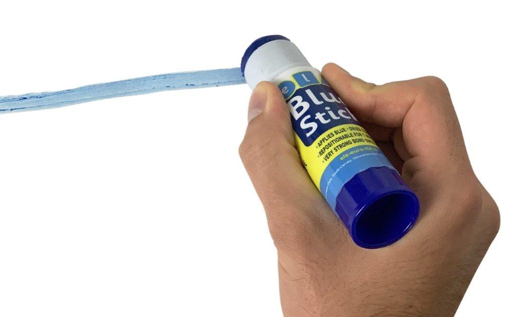 Big Blue Visible Glue Sticks - Paste on BLUE dry CLEAR - Spectrum