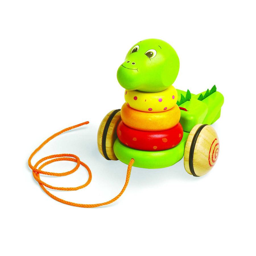 Stack and Pull Dinosaur