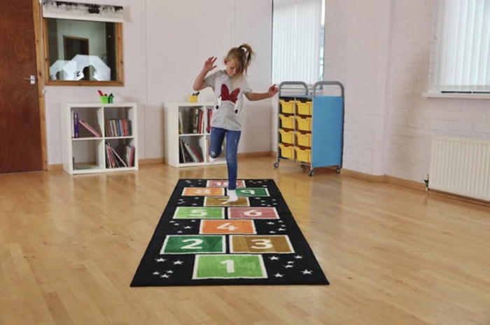 Number Hopsotch Runner Carpet