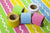 Corrugated Scalloped Cool Colour Border Rolls, Card, Display board 