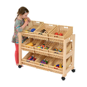 9 Wicker Basket Classroom Tidy