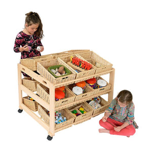 18 Wicker Basket Classroom Tidy