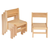 Stackable Beech Chairs 4 pack